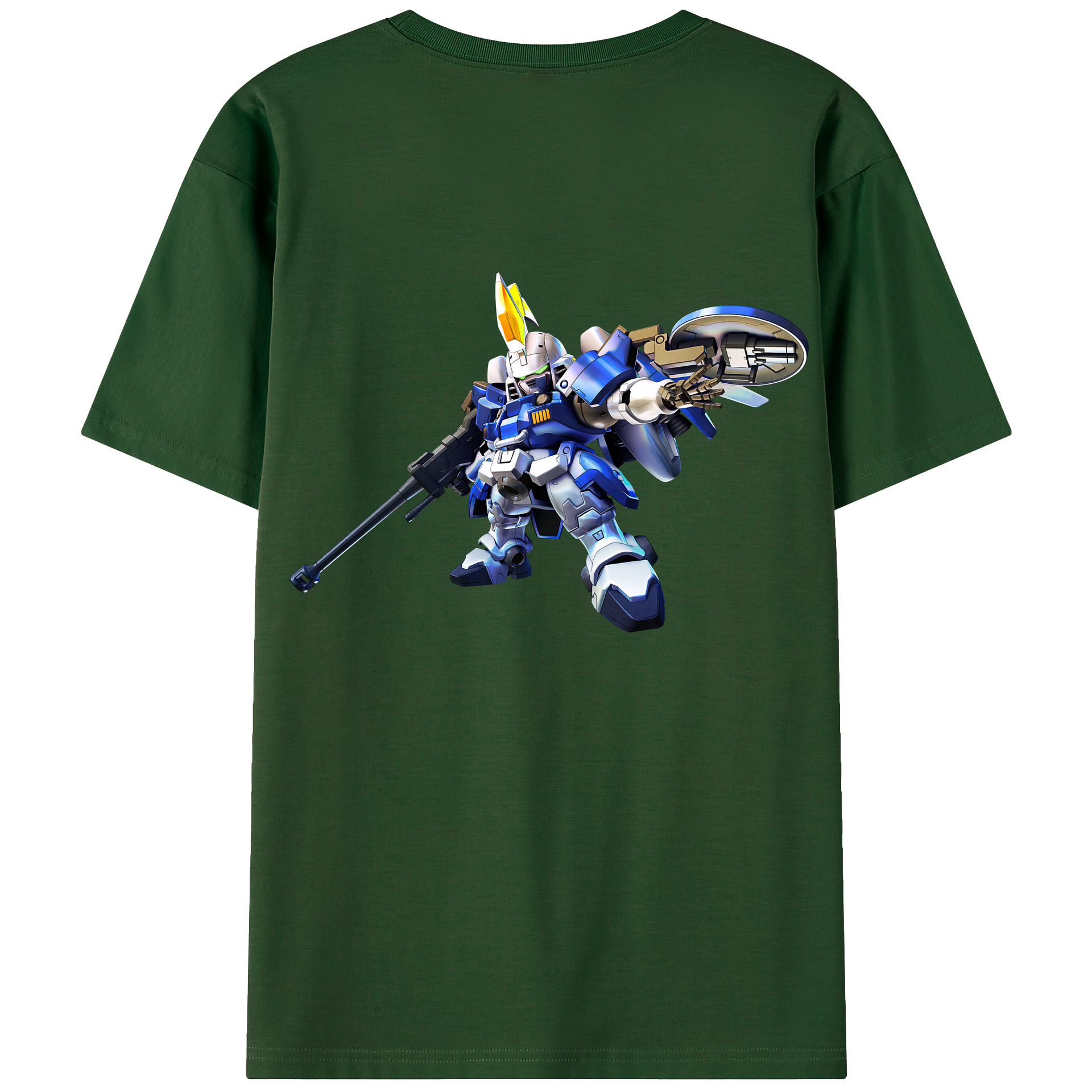 （画像用） 機動戦士ガンダム Mobile Suit Gundam 綿100％半袖Tシャツ（背面プリント）
